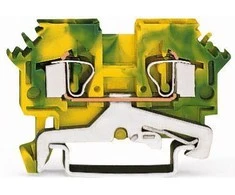 Wago 281-607 2 laidų jungtis 4mm2 geltona ir-žalia 281-607