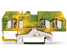 Wago 281-687 3 laidų jungtis 4mm2 geltona ir-žalia 281-687