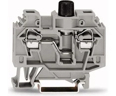 Wago 6mm2 pilkojo saugiklio jungtis 10A G 5x 20mm DIN 35mm (282-122)
