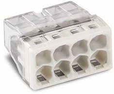 Wago Compact 8-viela jungtis skaidri / šviesiai pilka (2273-208)
