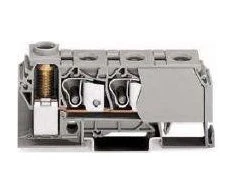 Wago 284-621 Atšakos jungtis 1 x 35 mm2 srieginis gnybtas 3 x 10 mm2 spyruoklinis gnybtas pilkas 284-621