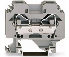 Wago 283-101 Dviejų laidų šynų jungtis 16 mm² pilka 283-101