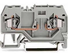 Wago 281-916 Dviejų laidų šynų jungtis 4 mm² pilka 281-916