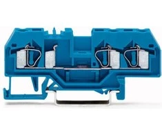 Wago 281-684 3 laidų šynų jungtis 4 mm2 mėlyna 281-684