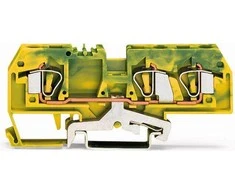 Wago Svoris 282-687 3 laidų PE bėgio jungtis 6 mm2 gelton ir-zalia 282-687
