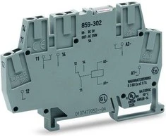 Wago Geležinkelio jungtis su miniatiūrine rele 24V DC 1P (859- 304)