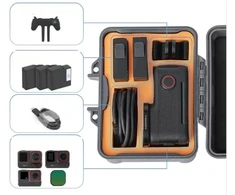 Foto krepšys SunnyLife Apsauginis dėklas lagaminas futliaras krepšys Hard Case, skirtas Insta360 Ace Pro Pro 2 / 1 / Aqx-22-gy / pilkas (SB12355)