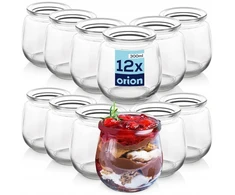 Wamar Sosenka Orion Stiklinis indas 300 ml, 12 vnt. jogurtui ir desertams