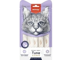 wanpy - Wanpy kreminis, laižomas kačių skanėstas su tunu ir krabais 70 g (5 x 14 g) - 70 g (5 x 14 g)