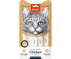 wanpy - Wanpy kreminis, laižomas kačių skanėstas su vištiena ir krabais 70 g (5 x 14 g) - 70 g (5 x 14 g)