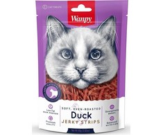Skanėstas katėms WANPY, vytintos antienos juostelės, 80 g