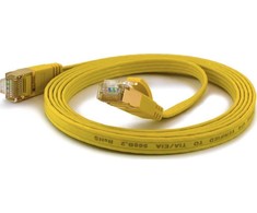 Wantec Wantec butai CAT6A FTP Komutacinis kabelis - 1 m - Cat6a - F/UTP (FTP) - RJ- 45 - RJ- 45 - geltonas (7061)