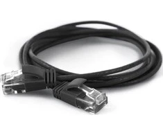 Wantec Wantec kaklaraiščiai Patch kabeliu CAT6A (rand 2.8mm) UTP juoda 10m (7319)