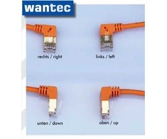 Wantec wW Patch CableCat.7 RohCable 90° kampu jungiasi SSTP oranžinė 3,0 m (7568)