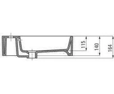 Praustuvas Deante Temisto 60x50 cm, CDT_6U6S, Baltas