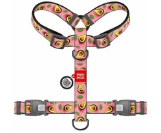 Waudog Wau Dog Guard Nylon L 25mm/61-85cm Avokado rožinės spalvos (345-4051)