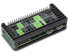„Waveshare Raspberry Pi Zero / Zero W / Zero 2 W“ dėklas – apsauginis aliuminis – „Waveshare 23027“