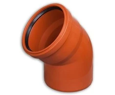 Lauko kanalizacijos alkūnė Wavin, d , 160, 15*