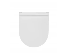 Tualeto sėdynė METALPLAST - KALISZ AQ.399-4011/ AQUAFORM / ALICANTE / Tualeto sėdynė balta / SLIM / LĖTAI NUSILEIDŽIANTI ŁW /