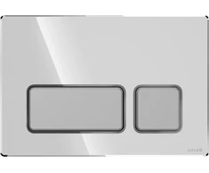 WC klavišas Cersanit Block chrom błysk klawisze chrom matinė K97-0560