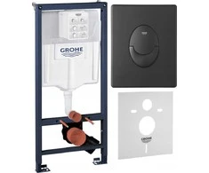 GROHE SKATE AIR - WC MYGTUKAS, Juodas