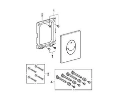 Grohe Skate Air mygtukas, vertikalus, chromuotas