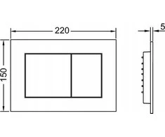 BUTTON FLUSH TECENOW METALIC BRONZE