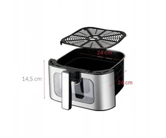 Gruzdintuvė Orkaitė be aliejaus Webber ORKAITĖ BE ALIEJAUS AIR FRYER 8L WIFI NEPRILIPANTI 10 P 2200W