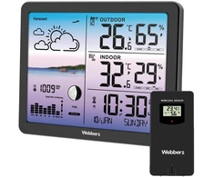 Webber Meteorologinė stotelė WS305C Belaidis jutiklis Barometras DCF Orai