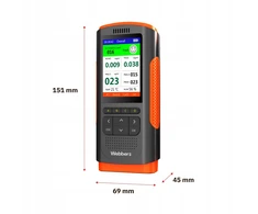 Webber Oro kokybės stotelė UP900 7in1 PM2.5 PM10 HCHO TVOC USB Webber