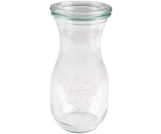 Šlapias butelis su dangteliu, 290 ml, Weck, 6 vnt.