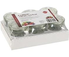 Weck Mini Preserving Jar 140ml, 6 pcs. tray (121664)