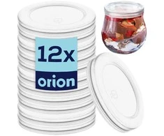 Weck Orion Stikliniai indeliai dangteliai 5,5 cm 12 vnt.