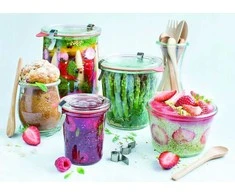 Weck Cylinder jar, 1 l, set, Zylinder, 6 pcs