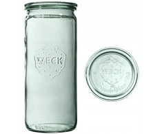 Weck Cylinder jar, 1590 ml, with lid, Zylinder, 6 pcs