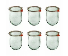 Jar, 1062 ml, set, Tulip, 6 pcs