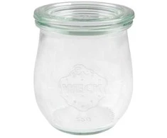Jar, 220 ml, with lid, Tulip, 12 pcs