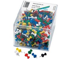 Wedo WEDO Pinezki w kształcie diabolo w przezroczystym opakowaniu 600 vnt.