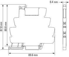 Weidmuller Pramoninis siųstuvas TRS 1P 6A 24 - 230V AC / DC 1CO (1122850000)