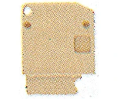 Weidmuller 0380360000 Smėlio spalvos galinė sienelė AP ASK1 0380360000 /20 vnt./