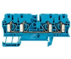Weidmuller 1608580000 4 laidų šynų gnybtų blokas 2,5 mm2 mėlynas Ex ZDU 2.5/4AN BL 1608580000