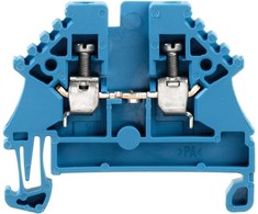 Weidmuller Dvivielė geležinkelio jungtis 2,5 mm2 mėlyna (1023780000)