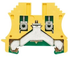 Gnybtas WDK 2.5, dviejų aukštų, varžtinis, montuojamas ant DIN bėgelio, pilkas, 2.5mm² laidui Weidmuller