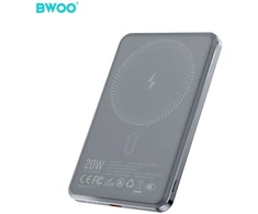 Wekome BWOO P79 ultracienki powerbank 5000mAh su ładowaniem magnetycznym pilka