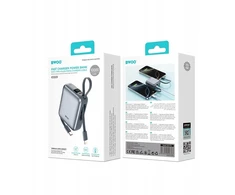 „Powerbank Wekome P74 10000 mAh Sidabrinis“