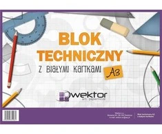 Wektor Brėžimo blokas A3 / 10K balta (10vnt)