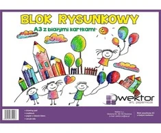 Wektor Brėžimo blokas A3 / 20K balta (10vnt)