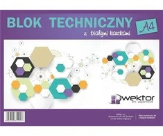 Wektor Brėžimo blokas A4 / 10K balta (10vnt)