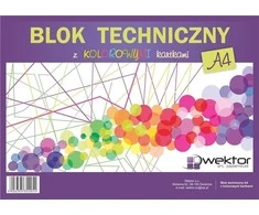 Wektor Spalvų piešimo blokas A4 / 8K (10vnt)