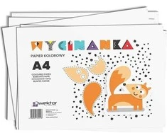 Wektor A4/8K iškarpyta spalvoto popieriaus knyga (20 vnt.)